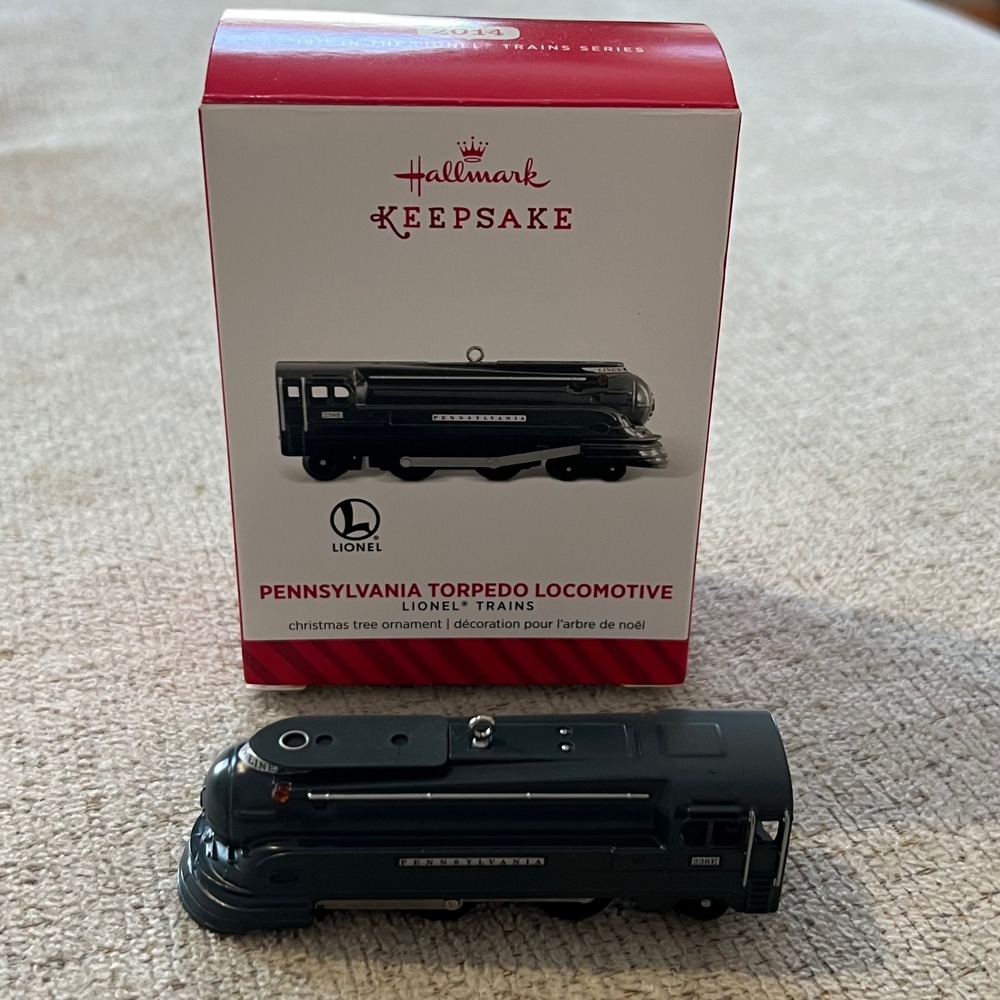 Hallmark Keepsake 2014 Lionel Pennsylvania Torpedo Locomotive Christmas Ornament